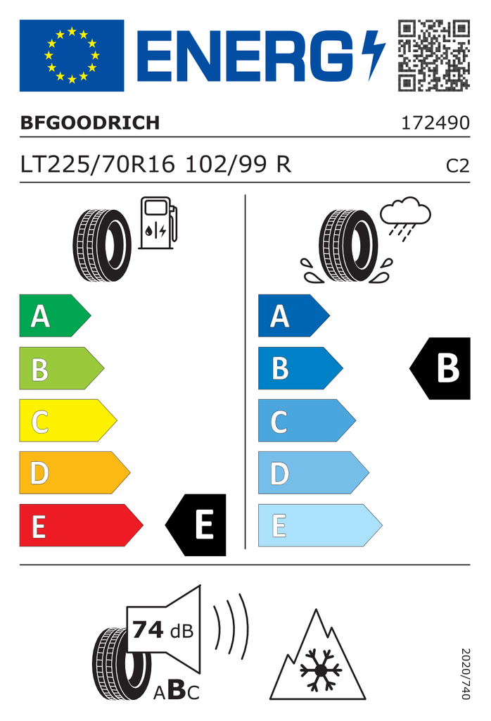 BFGoodrich All-Terrain T/A KO2 - 225/70 R16 102/99R RWL