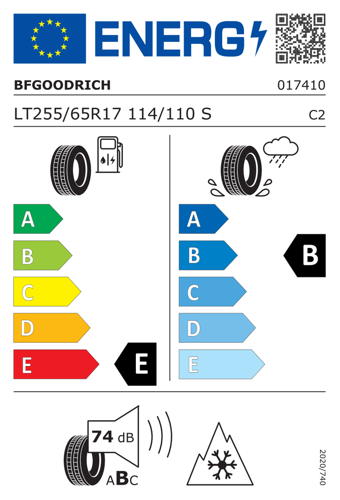 BFGoodrich All-Terrain T/A KO2 - 255/65 R17 114/110S RWL