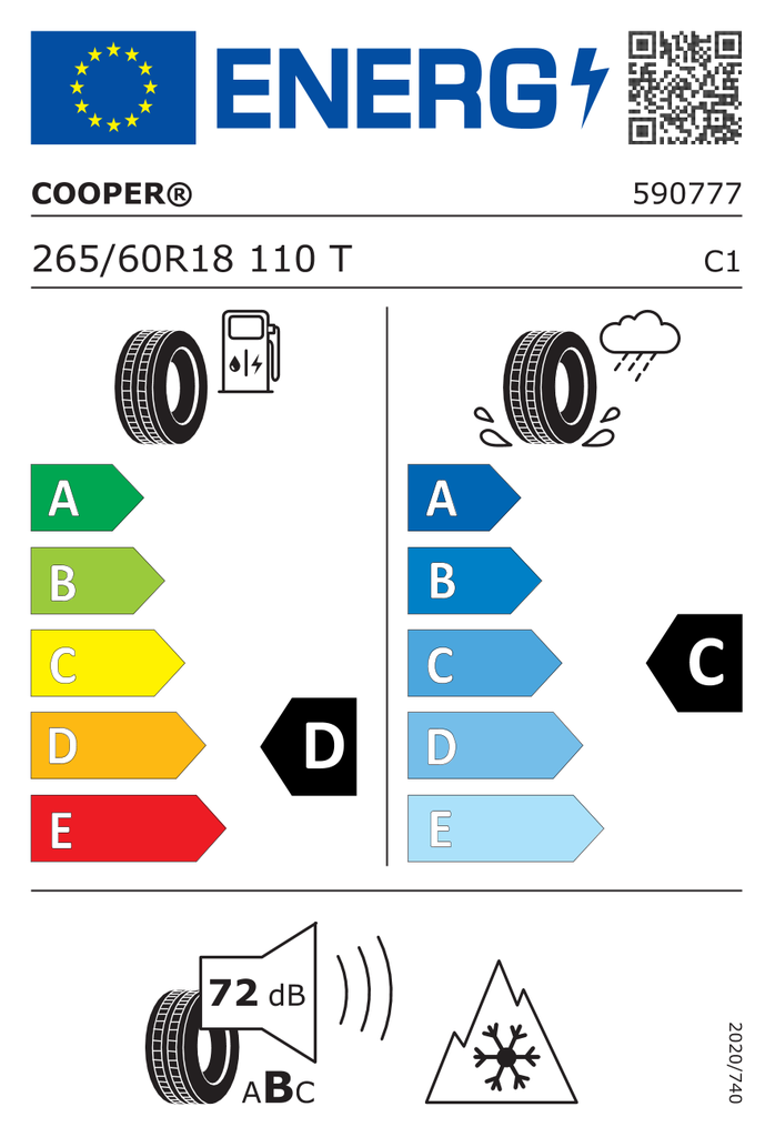 Cooper Discoverer AT3 Sport 2 - 265/60 R18 110T OWL