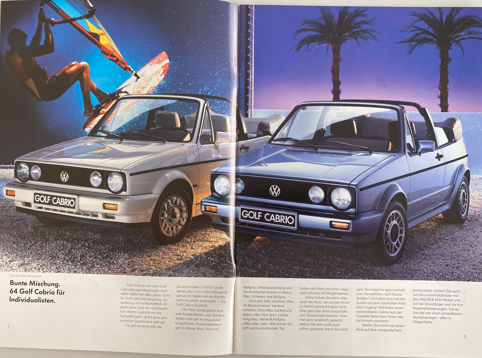 Das Golf Cabriolet Quartett Magazin (1990)