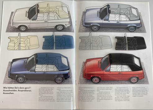 Das Golf Cabriolet Quartett Magazin (1990)