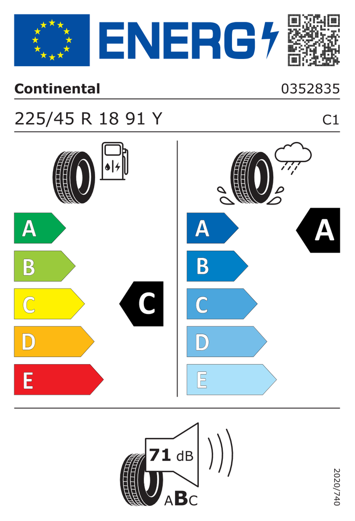 Continental ContiSportContact 5 - 225/45 R18 91Y