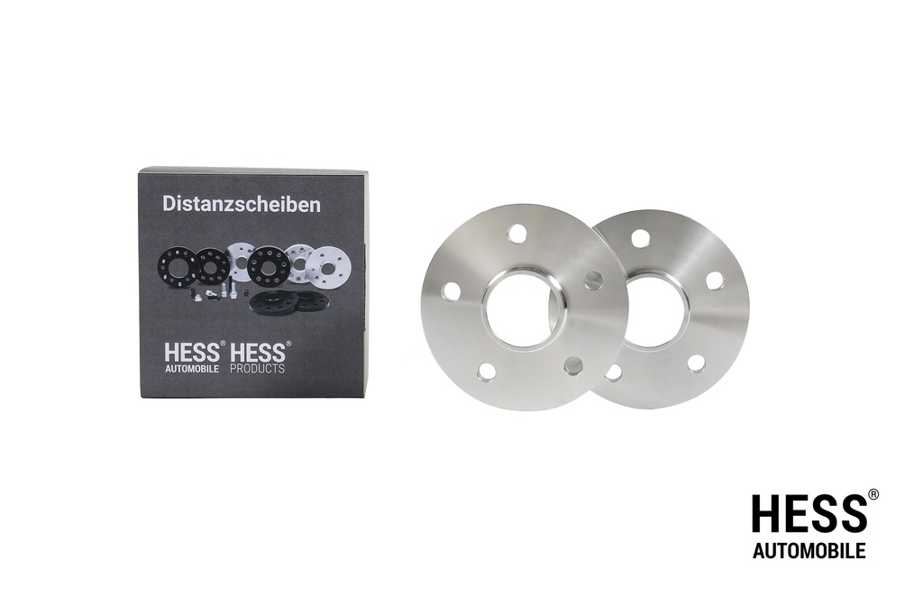 HESS Distanzscheiben 10mm, LK 5/120, natur, 2er Set exkl. Befestigungsschrauben