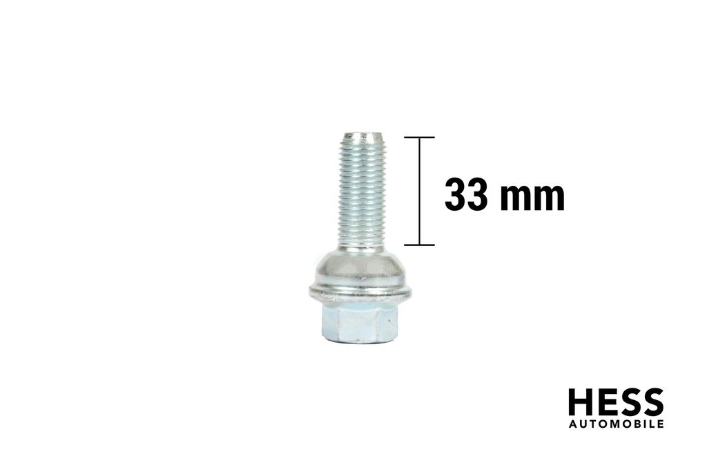 Radschraube M14x1.5 L34 SW19 Kugel verzinkt grau für VW T4