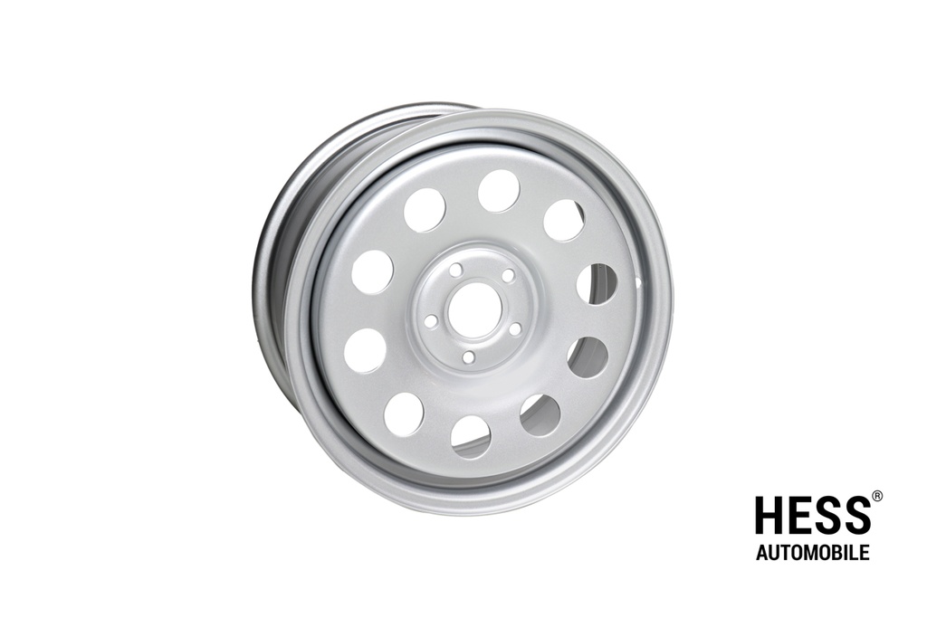 HESS H37, 17 Zoll, Steel Round Silver, Auflastungs-Stahlfelge für Mercedes Vito/V-Klasse/Viano 639