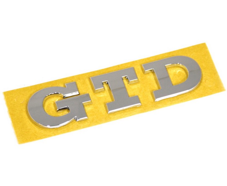 GTD Schriftzug Original VW Golf 7 5G Heck Tuning Emblem Chromglanz