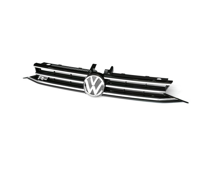 Original VW Touran II R-Line Kühlergrill Tuning Frontgrill schwarz chrom