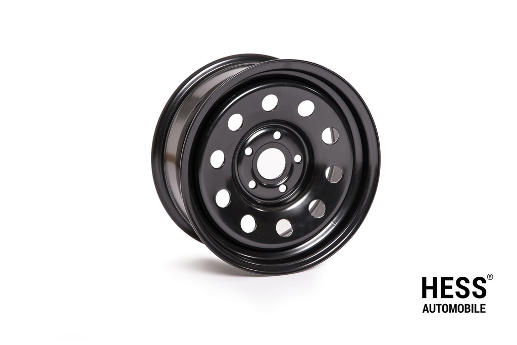 HESS H21, 17 Zoll, Steel Round Black, Offroad-Stahlfelge für VW T5/T6/T6.1/T7, Amarok -2020