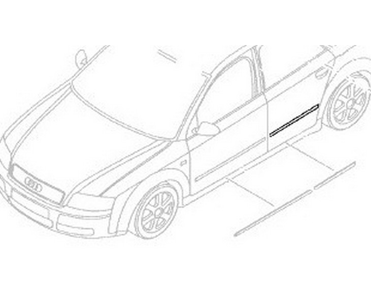 Türleiste, hinten (Audi A4 8E)