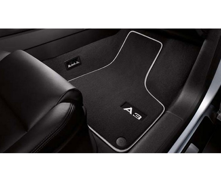 Audi A3 8P Premium Textil Fußmatten Velours 2-teilig vorn