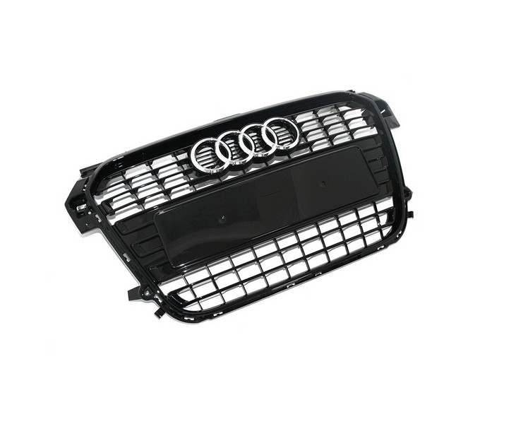 Kühlergrill Original Audi A1 8X schwarz glänzend Tuning Grill Aufnahmen Frontgrill Klavierlack