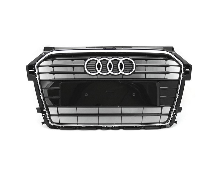 Original Audi A1 (8X) Facelift S-Line Kühlergrill Tuning Grill schwarz glänzend chrom