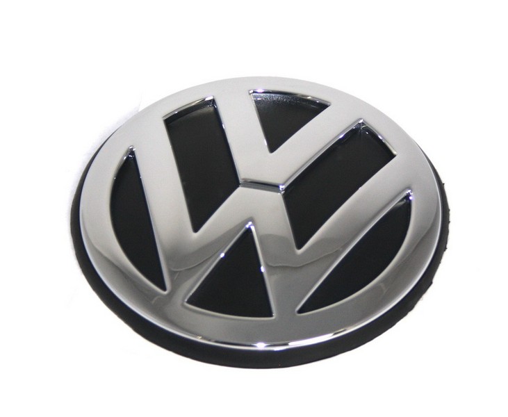 Original VW Emblem Heckklappe Golf 4 Lupo Polo 6N Zeichen Chrom / Schwarz