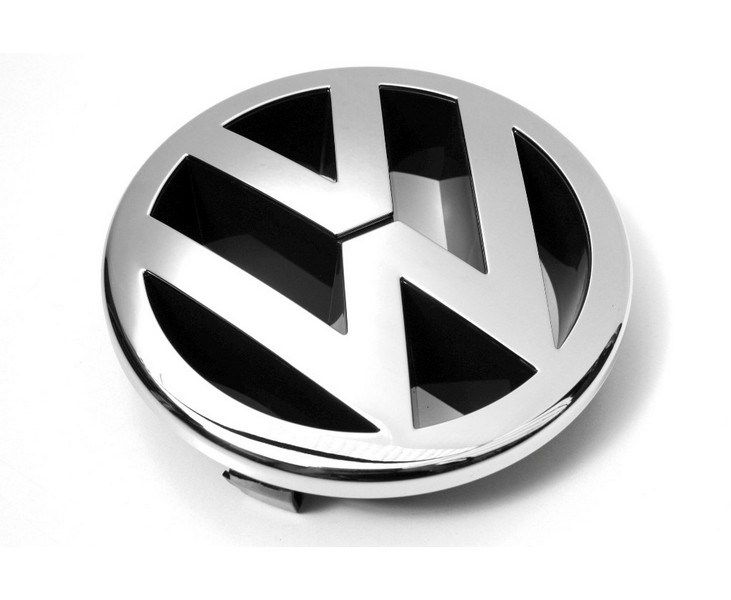 Original VW Zeichen Emblem vorn Kühlergrill Logo chrom / anthrazit