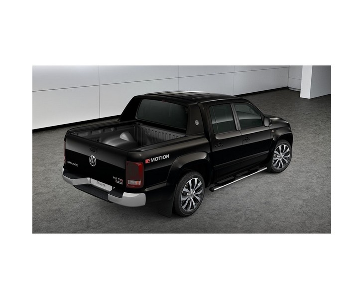 Original VW Amarok 4Motion Schriftzug seitlich hinten tornadorot reflexsilber