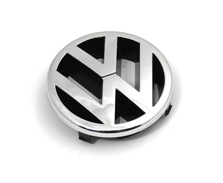 Original VW Emblem vorn Kühlergrill Zeichen Grill Karosserie Logo Chrom schwarz