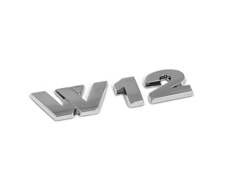 Original VW W12 Schriftzug Tuning Emblem Logo chrom