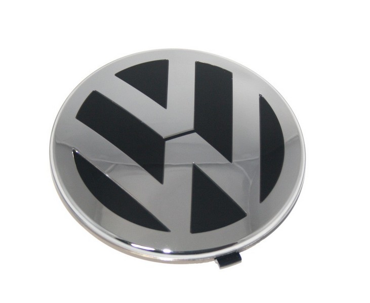 VW-Emblem Original VW Passat 3C / CC Phaeton Touareg 7L Kühlergrill Schwarz/Chromglanz