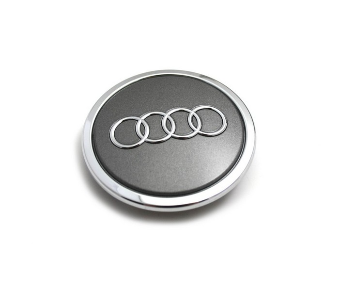 Audi Radzierkappe Original Felgendeckel Nabenkappe grau / mettalic