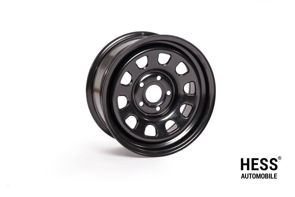 HESS H35, 16 Zoll, Steel Oval Black, Offroad-Stahlfelge für  VW T4, Caddy